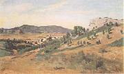 Jean Baptiste Camille  Corot Olevano Romano (mk11) oil painting artist